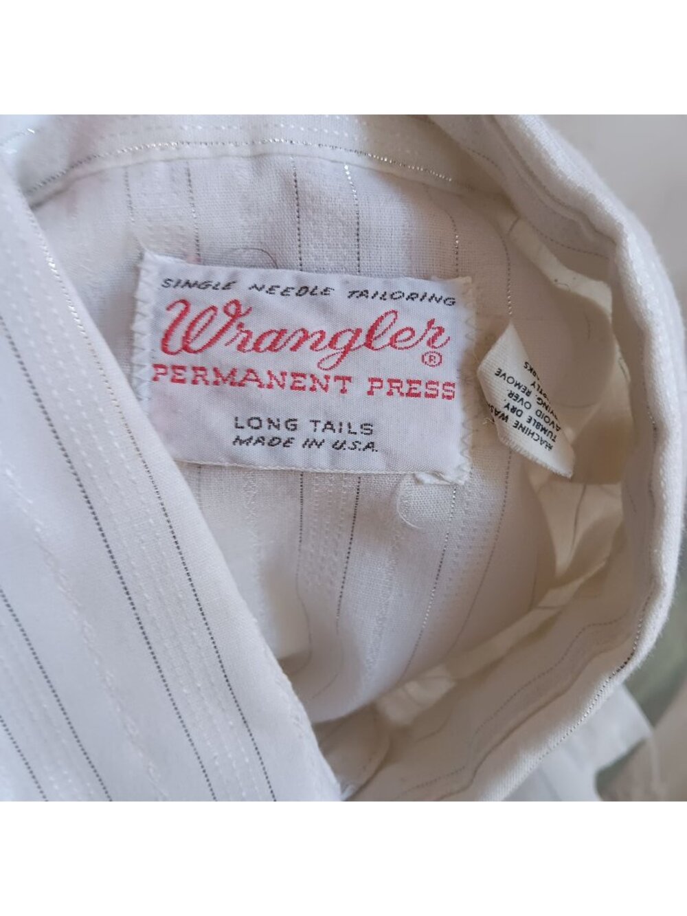 Men's Large Wrangler Vintage Shirt 1970's 80s Western Button Button Cowboy USA
